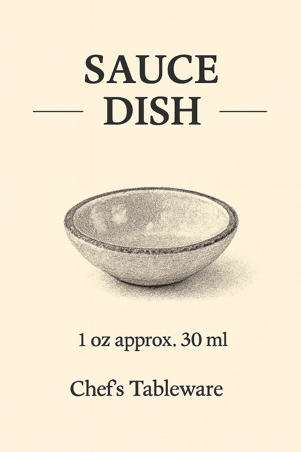 Dipping Bowl (Sauce Dish 1oz)